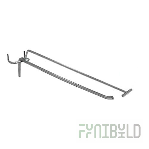 S 346-T - Hook with price tag holder for perforation