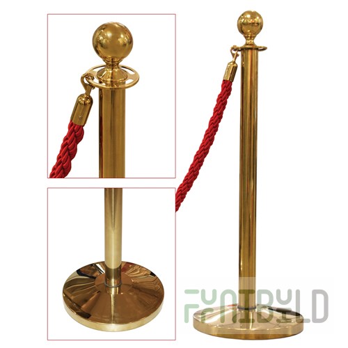 TR-320-SS - Fence post for rope