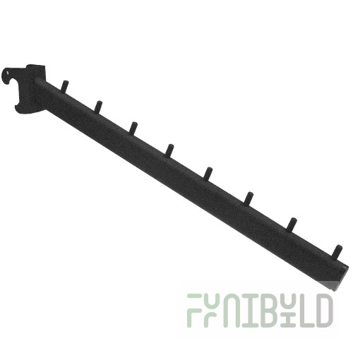 Rs (TOP) 150 - Inclined bracket for oval pipe 30x15, L-400mm