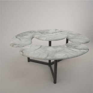 Two-tiered demonstration table (MDF under PVC film)