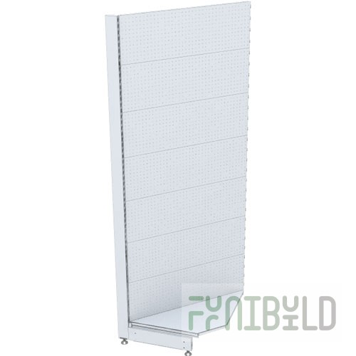 SK144 - Internal corner shelving with perforated wall