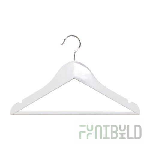 P-66B - Wooden hangers for children's clothes (with crossbar)