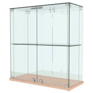 Glass top counter