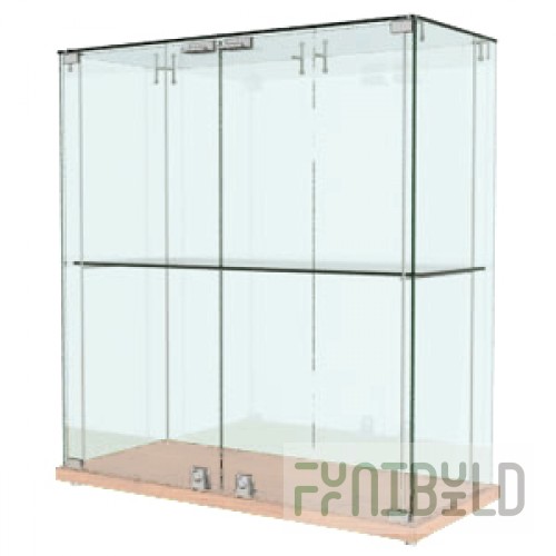 Glass top counter