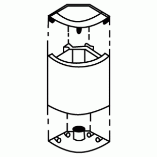 10-00-027 \ Threaded plug M8 for leg (reinforced)