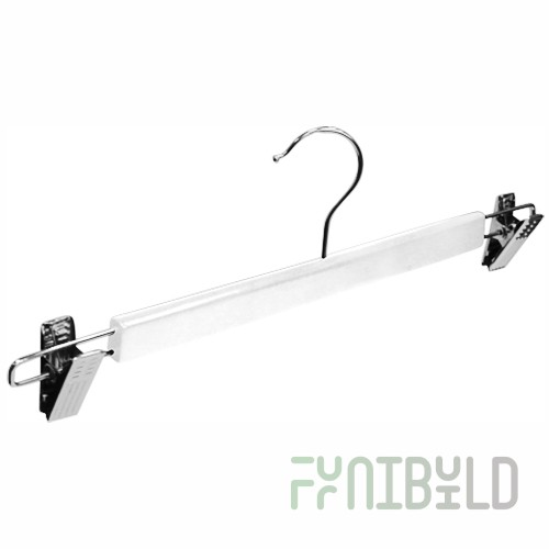 WS 006 - Wooden clothes hangers with clips (clips)