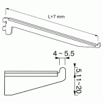 NX-12 - Shelf bracket