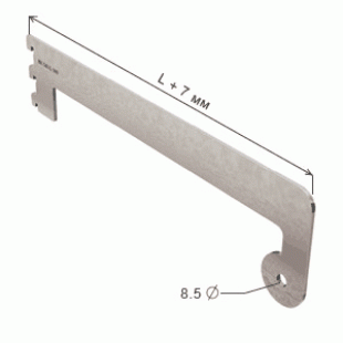 NX-543 \ Shelf support with pipe holder d-25 end