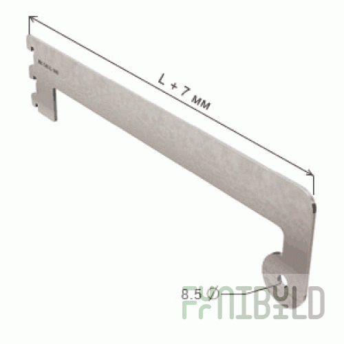 NX-543 - Shelf support with pipe holder d-25 end