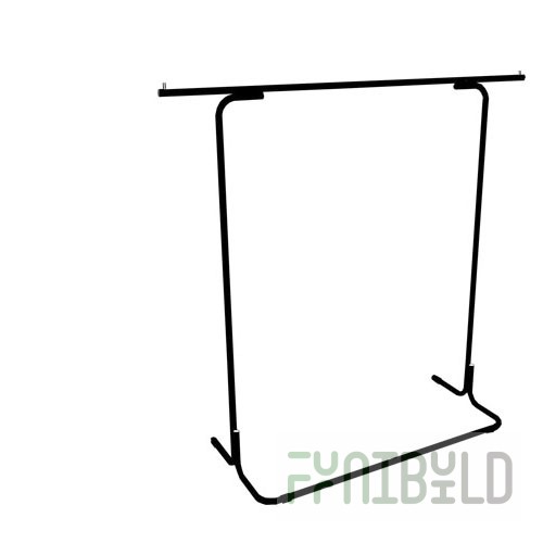 JVS-02 - Floor stand for clothes black