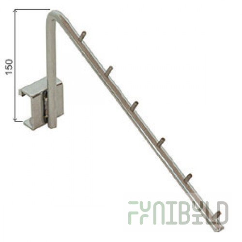 HP-45 - Inclined holder 6 hooks for HP-8