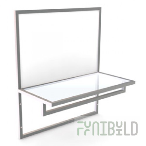 NK 103.GL - Hanging hanger L-900mm with transparent shelf
