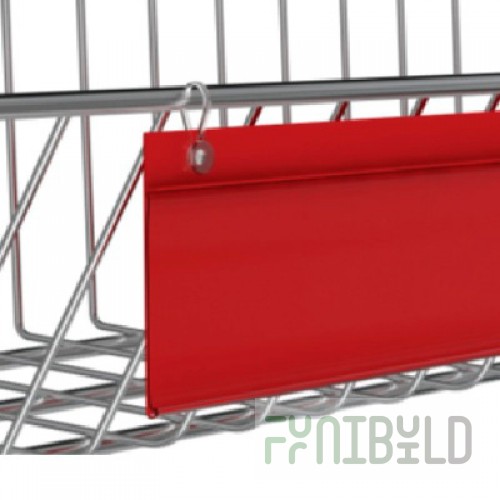 DBH 39-TR-1000 - Price tag holder for mesh shelves