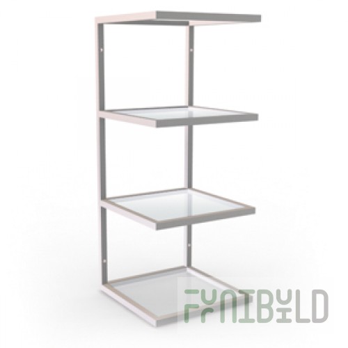 NK 110.GL - Transparent wall shelves L-450mm