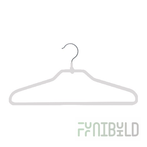 2240.WE - Metal clothes hangers (rubber coated)