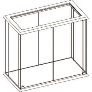 OKP.004 \ Counter without shelves and supports (2 doors + lock)