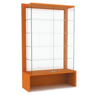 OVG120-VT \ Showcase with shelves and glass back wall