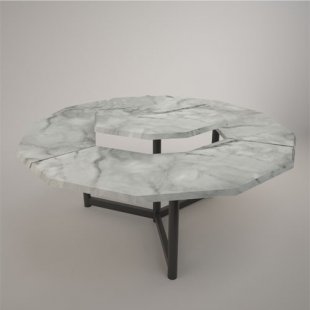 Two-tiered demonstration table (MDF under PVC film)