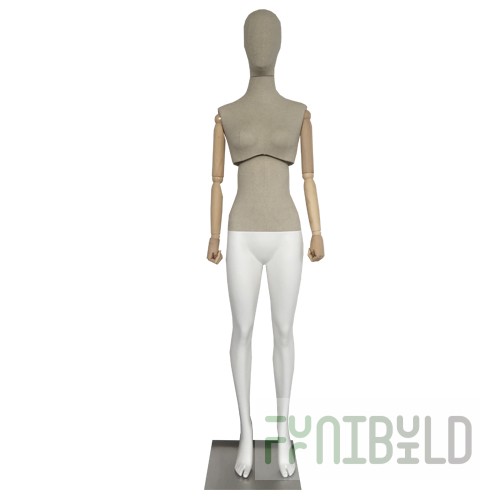 Atelier F-01 - Female mannequin (with movable torso, wooden arms)