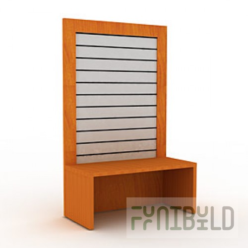 Open showcase with eco-panel