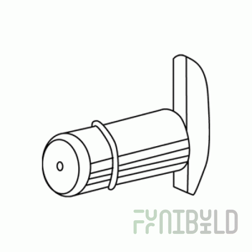 Shelf holder, chrome, used for installation of OKTA.Soffit lamp