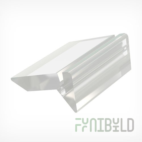 Price tag stand PRISM, width 25mm, at an angle of 75