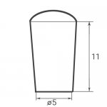 TH-5 - Plug for hook diameter 5mm