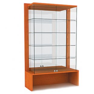 OVG120-VS \ Showcase with shelves and mirrored back wall