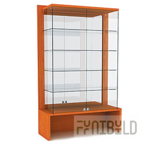 OVG120-VS - Showcase with shelves and mirrored back wall