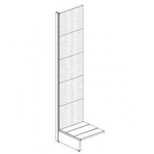 Perforated rack without shelves