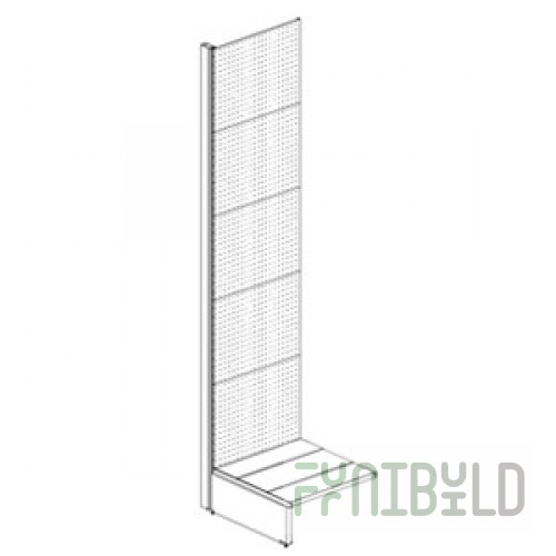 Perforated rack without shelves