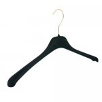 CL 42 \ Velvet\velour hangers, brass hook (Italy)