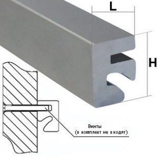 SQ 1001 \ Aluminium profile with groove