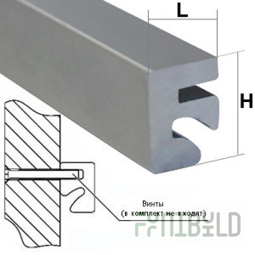 SQ 1001 - Aluminium profile with groove