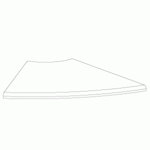 ELG.05.02.DSP \ External corner shelf 45