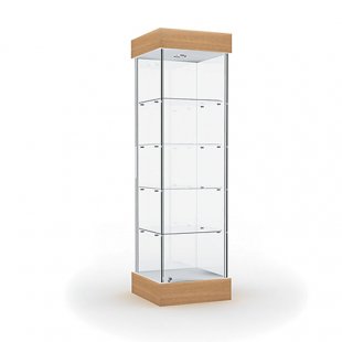 Showcase with lighting