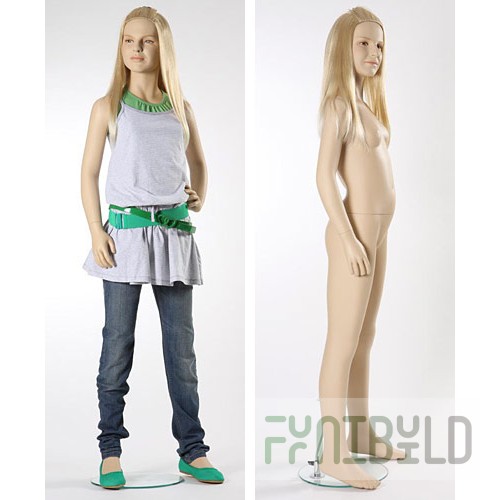 Young 12 - Child mannequin, flesh-colored, 12 years old