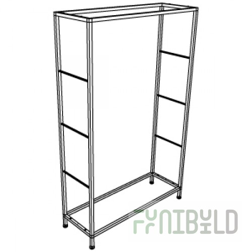 Frame of the rack satin 1000x350x1620 (pipe 20x20)