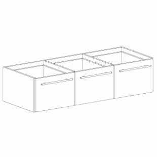 ELG.10.12 \ Storage unit with 3 vertical drawers