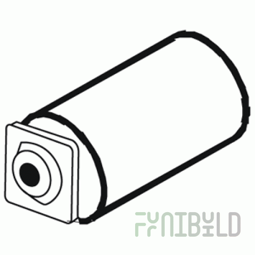 10-02-011 - Shelf support in the "DUCO" profile, cylindrical