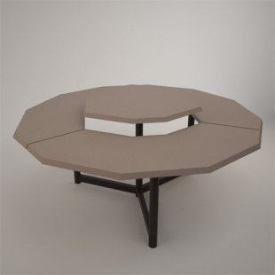 Two-tier demonstration table (MDF with leatherette)