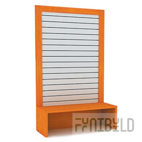 Open showcase with eco-panel
