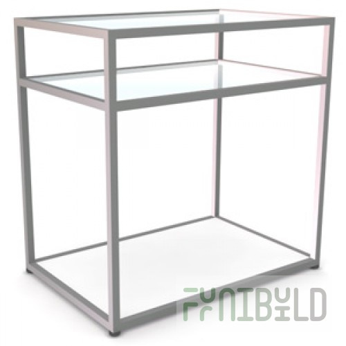 NK 305.GL - 3-tier counter with transparent shelves L900