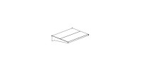 Metal retail shelving for the Market store