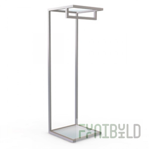 NK 101 GL - Hanging clothes rack with shelf 900x425x450 (transparent glass)