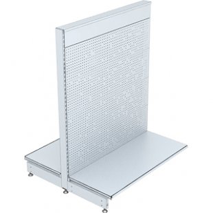 SK120 \ Island shelving with perforated back wall