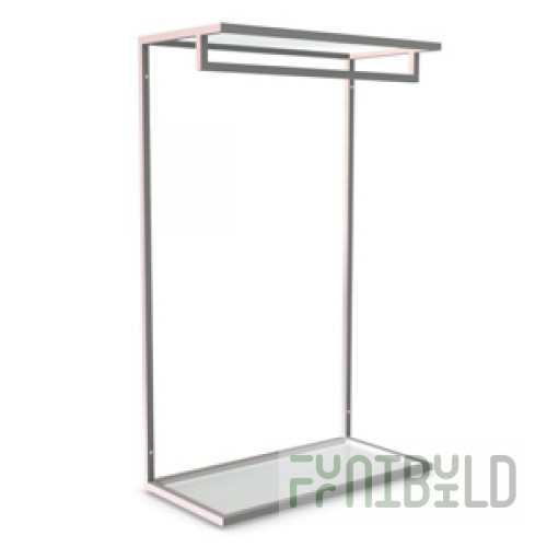 NK 105.GL - Hanger with transparent shelf hanging L-900mm
