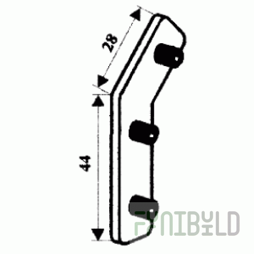 10-02-501 - Embedded plate 135 deg.