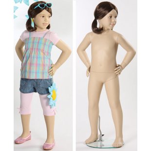 Young 01 \ Child mannequin, flesh-colored, 4 years old