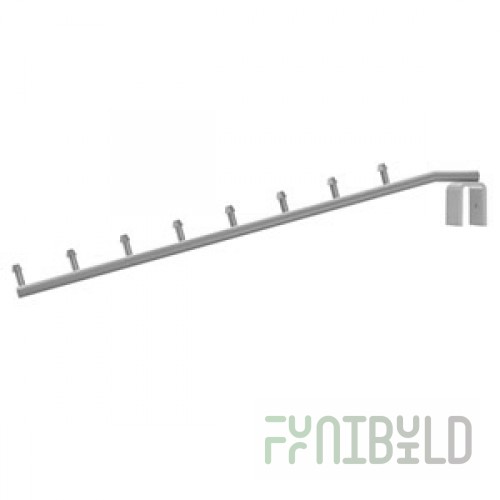 475 D50 d=10 - Inclined bracket for rectangular pipe